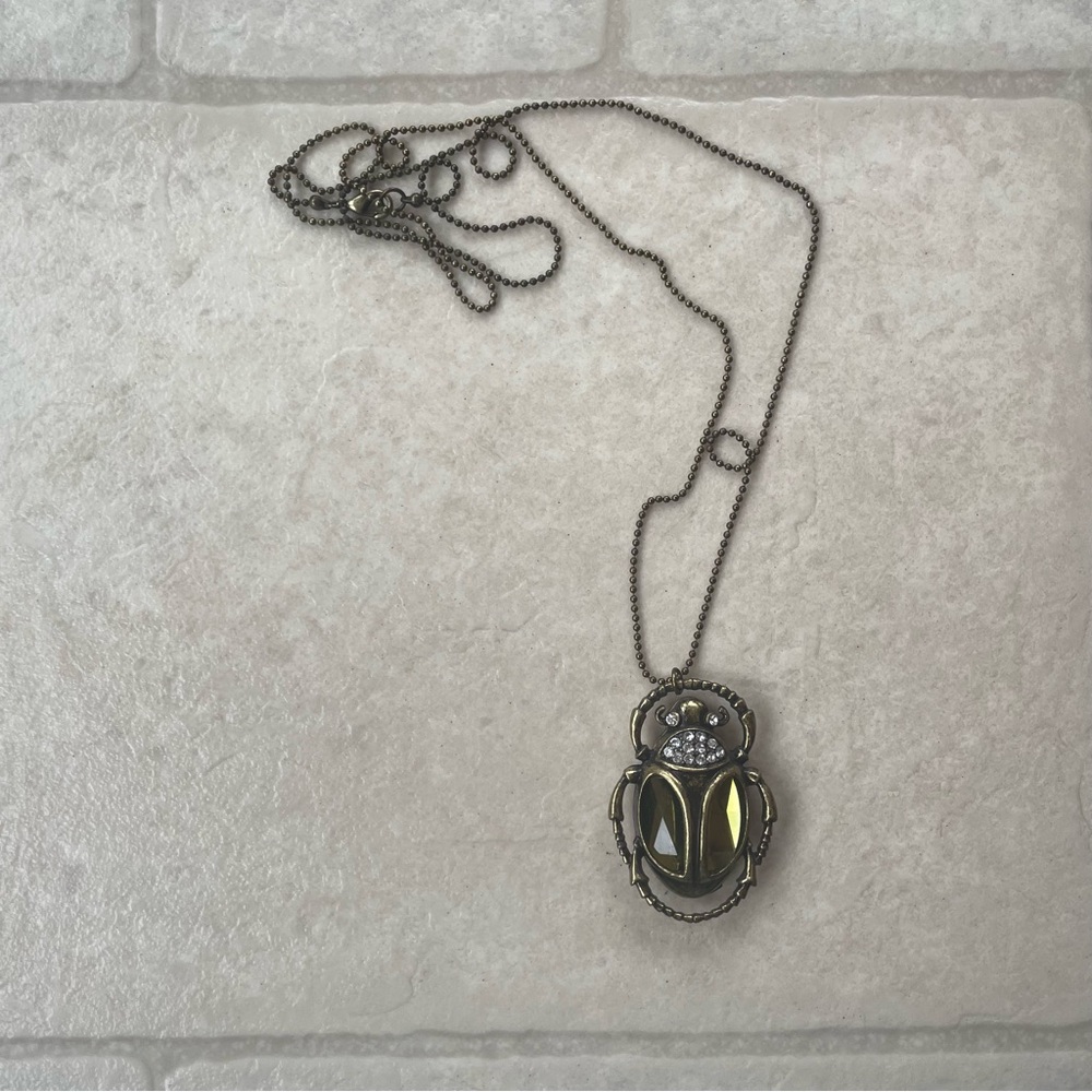 NWOT Beetle Pendant Necklace